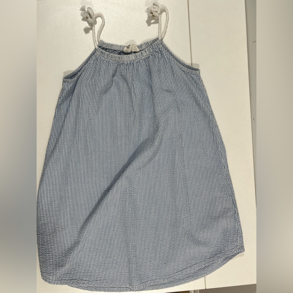 H&M Seersucker dress, size 8-9Y